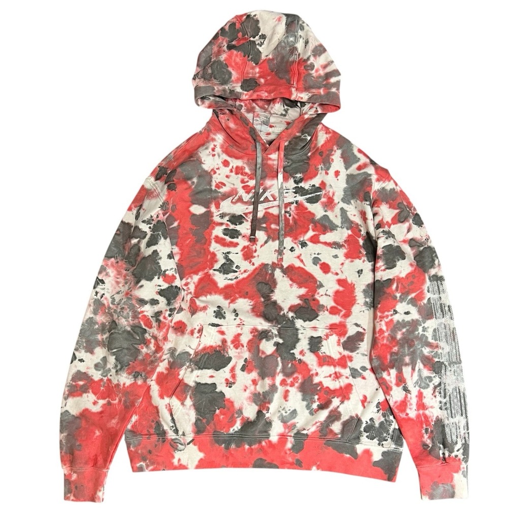 Nike Sportswear Club Fleece Ice Dye Pullover Men Size XL Hoodie FN1455-657